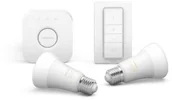 Systemy inteligentnych domów - Philips Philips Hue mostek + 2x E27 9W WA + włącznik | 929002216999 - miniaturka - grafika 1