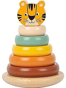 Small Foot Stapelturm Tiger "Safari" 11706 - Sortery dla dzieci Small Foot Stapelturm Tiger "Safari" 11706 - Sortery dla dzieci - miniaturka - grafika 1
