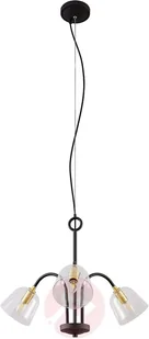 Lucande Lucande Anjita lampa wisząca szklane klosze 3-pkt. - Lampy sufitowe - miniaturka - grafika 2