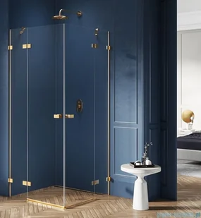 New Trendy Avexa Gold 90x90x200 EXK-1781 - Kabiny prysznicowe - miniaturka - grafika 2