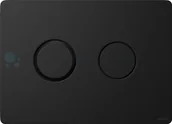 Przyciski spłukujące - Cersanit Accento Circle przycisk spłukujący czarny K97425 K97425 - miniaturka - grafika 1