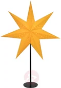 Ozdoby bożonarodzeniowe - Markslojd Stojąca gwiazda Clara, aksamit, żółto-czarna - miniaturka - grafika 1