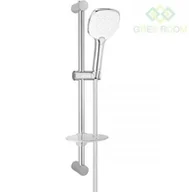 Zestawy prysznicowe - Oltens Oltens Driva EasyClick (S) Alling 60 zestaw prysznicowy z mydelniczką chrom biały 36005110 - miniaturka - grafika 1