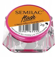 Ozdoby do paznokci - Semilac Pyłek Flash Neon Effect 675 Orange - miniaturka - grafika 1