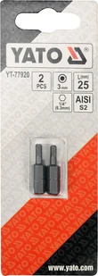 Yato BITY 1/4"X25 MM HEX H4 2 SZT YT-77921 YT-77921 - Wkręty - miniaturka - grafika 5