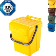 Kosze na śmieci - FENIKS Sartori Kosz pojemnik do segregacji sortowania śmieci URBA PLUS 40L żółty 7203-4 - miniaturka - grafika 1