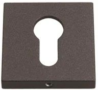 Akcesoria do drzwi - Gamet Szyld drzwiowy kwadratowy na wkładkę grafitowy strukturalny PLT-26J-Y-LPS01-KW - miniaturka - grafika 1