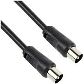 Kable - Signal Pro Pro JR9009/4M BLACK-ROHS przewód antenowy do TV, wtyczka koncentryczna do wtyczki koncentrycznej, 4 m, czarny JR9009/4M BLACK-ROHS - miniaturka - grafika 1