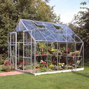 Halls szklarnia Magnum 108 8,3 m 2,57 x 3,22 m) srebrna + baza - Szklarnie ogrodowe - miniaturka - grafika 3