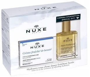 Nuxe Creme Fraiche de Beaute promocyjny zestaw krem nawilżający do skóry normalnej 50 ml nowa formuła + prodigieuse huile wielofunkcyjny suchy olejek do twarzy ciała i włosów 30 ml GRATIS ! | - Balsamy i kremy do ciała - miniaturka - grafika 2