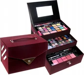 Palety i zestawy do makijażu - Cienie Róż Błyszczyk Makijaż Zestaw Kuferek - miniaturka - grafika 1