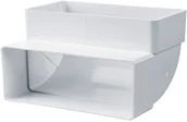 Rury i kanały wentylacyjne - Vents Group Kolanko pionowe 204 mm x 60 mm 90 st. - miniaturka - grafika 1
