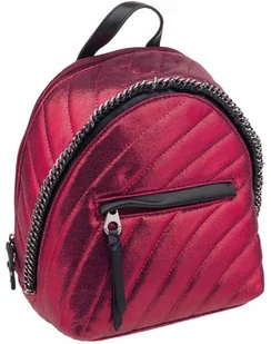 David Jones Urokliwy, pikowany plecak damski ozdobiony łańcuszkiem - Plecaki - miniaturka - grafika 2