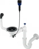 Syfony - Deante ZXY N972 Syfon Space Saver do zlewozmywaków granitowych 1-komorowych - miniaturka - grafika 1