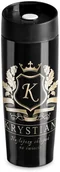 Kubki termiczne - Murrano Kubek Termiczny Termos Herb Czarny GRAWER KUB-C-002 - miniaturka - grafika 1