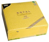 Pozostałe akcesoria barmańskie - Papstar , 50 serwetek "Royal Collection" 1/4 składane 40 cm x 40 cm żółte "Casali", # 84881 84881 - miniaturka - grafika 1