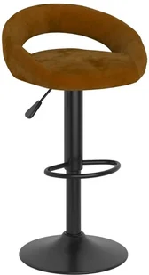 vidaXL Lumarko Stołki barowe, 2 szt., brązowe, obite aksamitem 333267 - Taborety i hokery - miniaturka - grafika 2