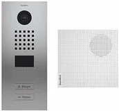 Wideodomofony - DoorBird Kit d2102 V + a1061 W portier vidéo IP 2 sonnettes d2102 V Inox + Fort carillon - miniaturka - grafika 1