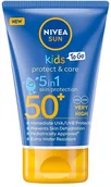 Balsamy i kremy do opalania - Nivea Sun Kids Protect & Care balsam ochronny na słońce dla dzieci SPF50+ 50ml 108510-uniw - miniaturka - grafika 1