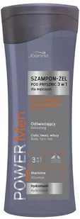 Joanna Power Men odświeżający szampon-żel pod prysznic 3w1 dla mężczyzn 300ml - Żele pod prysznic dla mężczyzn - miniaturka - grafika 2