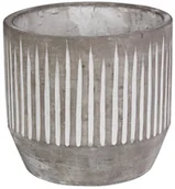 Donice - SPLENDID Osłonka doniczki cementowa Finn 21 cm szara Splendid - miniaturka - grafika 1