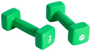 Pure2Improve Lumarko Zestaw hantli, 2 x 2 kg, neoprenowe, zielone 427689 VidaXL - Hantle i ciężarki - miniaturka - grafika 2