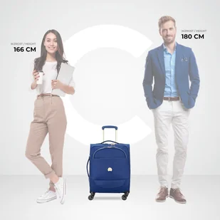 Delsey Walizka kabinowa poszerzana Montrouge 55 cm SLIM Niebieska 002018803-02 - Walizki - miniaturka - grafika 18