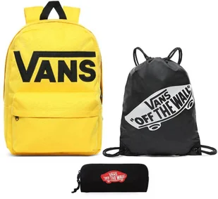 Vans Plecak szkolny Old Skool III Lemon Chrome - VN0A3I6R85W + piórnik - Plecaki - miniaturka - grafika 6