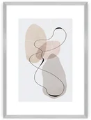 Obrazy i zdjęcia - Dekoria Plakat Abstract Lines I 21 x 30 cm Ramka Srebrna 218B-000-52 - miniaturka - grafika 1