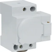 Gniazdka elektryczne - Hager Gniazdo na szynę Schuko z pokrywą 230VAC 10/16A SN017 - miniaturka - grafika 1