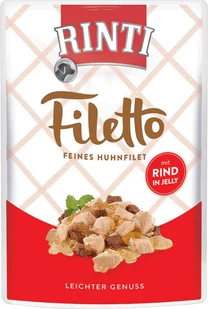 Rinti Filetto Kurczak z wołowiną w galaretce saszetka 100g - Mokra karma dla psów - miniaturka - grafika 2