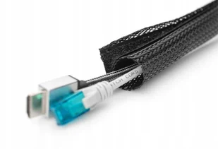 Digitus Maskownica taśmowa do okablowania na rzepy elastyczna regulowana 2m czarna DA-90507 - Pozostałe akcesoria sieciowe - miniaturka - grafika 7