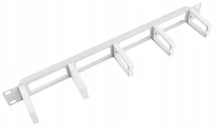 Lanberg Organizer kabli 19" 1U z 5 metalowymi uchwytami - typ B szary SPL1OKEO0050 [5039930] - Akcesoria do szaf serwerowych - miniaturka - grafika 3