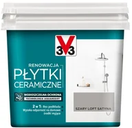 Farby do metalu - V33 Farba renowacyjna Płytki Ścienne szary loft satyna 0 75 l 118683 - miniaturka - grafika 1