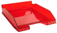 Półki na dokumenty - Exacompta Exacompta 113224D Combo Midi półka na dokumenty (nadaje się do dokumentów w formacie DIN A4, 21 x 29,7 cm, stabilna i wytrzymała) 1 sztuka, karminowa czerwień przezroczysta błyszcząca 113224D - miniaturka - grafika 1