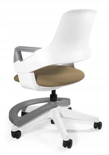 Ergonomiczne Krzesło Fotel Dla Dzieck Rookee Taupe - Krzesła obrotowe dla dzieci - miniaturka - grafika 2