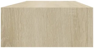 VidaXL Lumarko Półka ścienna z szufladą, kolor dębu, 60 x 23,5 x 10 cm, MDF 330261 VidaXL - Półki do salonu - miniaturka - grafika 5