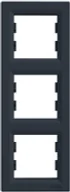 Klawisze i ramki - Schneider Electric Schneider Asfora Ramka 3-krotna pionowa ANTRACYT EPH5810371 EPH5810371 - miniaturka - grafika 1