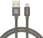 Kable USB - SWISSTEN Kabel USB Lightning SWISSTEN 2 m Szary 71523302 - miniaturka - grafika 1