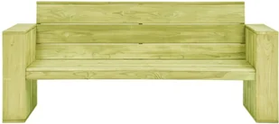 vidaXL Ławka ogrodowa, 179 cm, impregnowane drewno sosnowe - Ławki ogrodowe - miniaturka - grafika 3