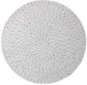 Obrusy i serwetki - Uniglob Uniglob Podkładka stołowa Migro Mata biała śr 38 cm - miniaturka - grafika 1