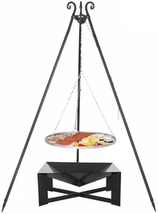Farmcook Grill ogrodowy Ruszt Stal nierdzewna 60 cm + Palenisko PAN 34 70 cm - Paleniska ogrodowe - miniaturka - grafika 2
