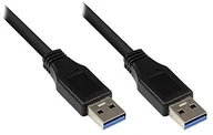 Kable USB - Good Connections kabel połączeniowy USB 2.0 wtyczka A na wtyk A, folii i oplotu pokrywą, przewody miedziane, czarny 5 m 2712-S05 - miniaturka - grafika 1