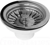 Syfony - Wirquin Syfon z przelewem 8,9 cm (3,5"), z zaworem zamykającym odpływ, do zlewozmywaka SP2490050 - miniaturka - grafika 1