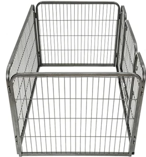 tectake Kojec dla szczeniąt 4-kątny - szary 401718 - Sprzęt podróżny i transportery dla psów - miniaturka - grafika 2