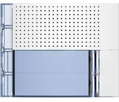 Akcesoria do domofonów i wideodomofonów - Bticino SFERA: Plakietka modułu fonicznego podstawowego - 2 przyciski - Biała Legrand 351022 351022 - miniaturka - grafika 1
