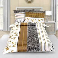 Pościel - Pościel flanelowa Liście brązowy, 140 x 200 cm, 70 x 90 cm, 140 x 200 cm, 70 x 90 cm - miniaturka - grafika 1