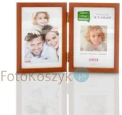 Ramki na zdjęcia - Icar Ramka podwójna, Pinia miodowa (na 2 zdjęcia 10x15cm) - miniaturka - grafika 1