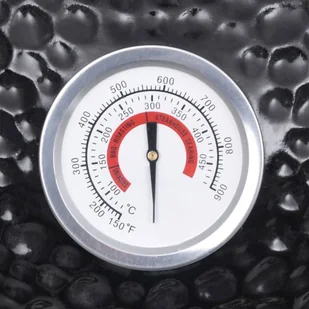 vidaXL Lumarko Ceramiczny grill kamado z wędzarnią, 2-w-1, 56 cm, czarny! 316093 - Grille - miniaturka - grafika 3