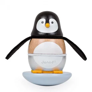 Janod Pingwin piramida drewniana, J08127 - Układanki dla dzieci - miniaturka - grafika 3